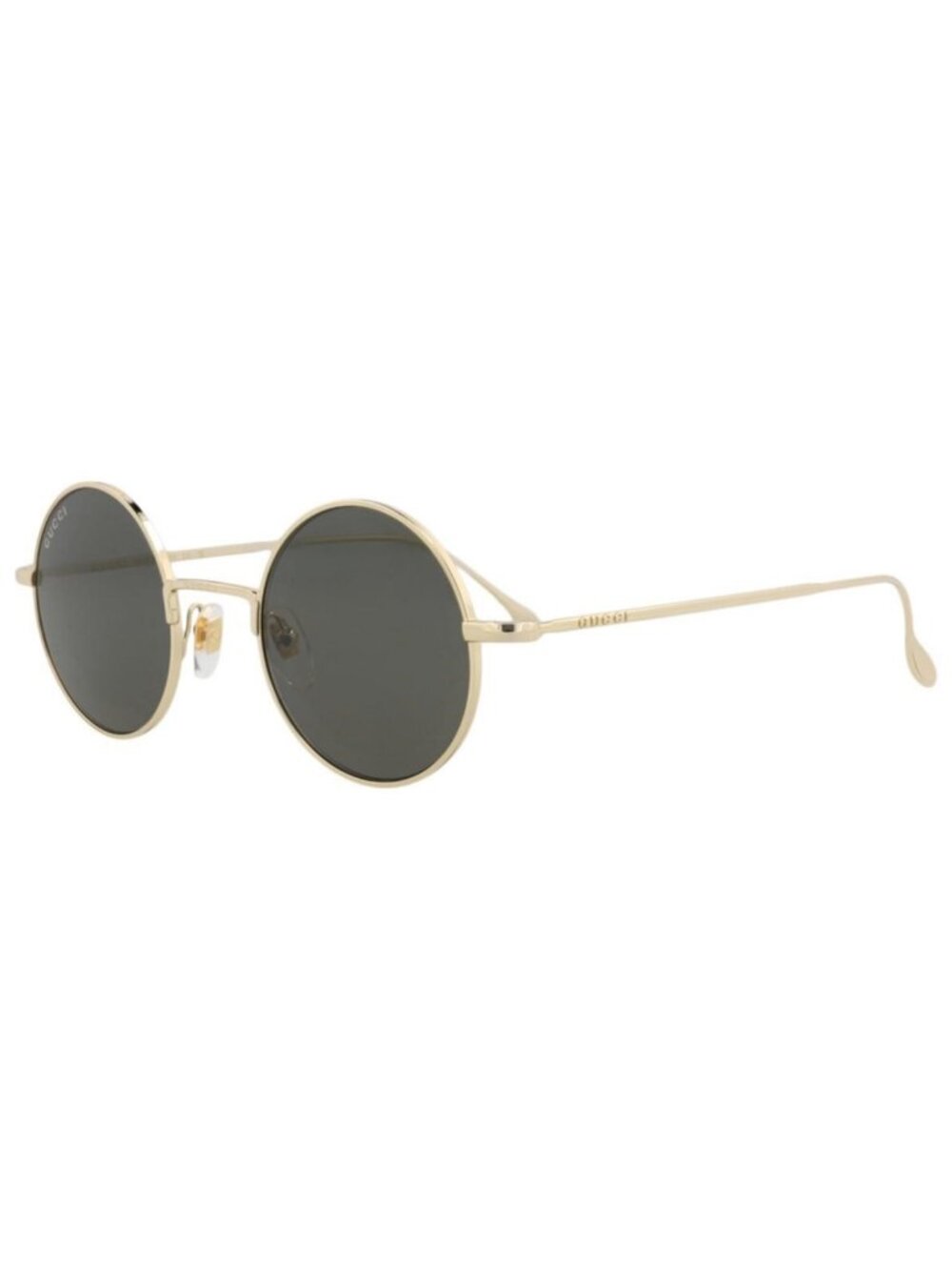 New Gucci Womens Round/Oval Gold Gold Grey Fashion Designer Sunglasses